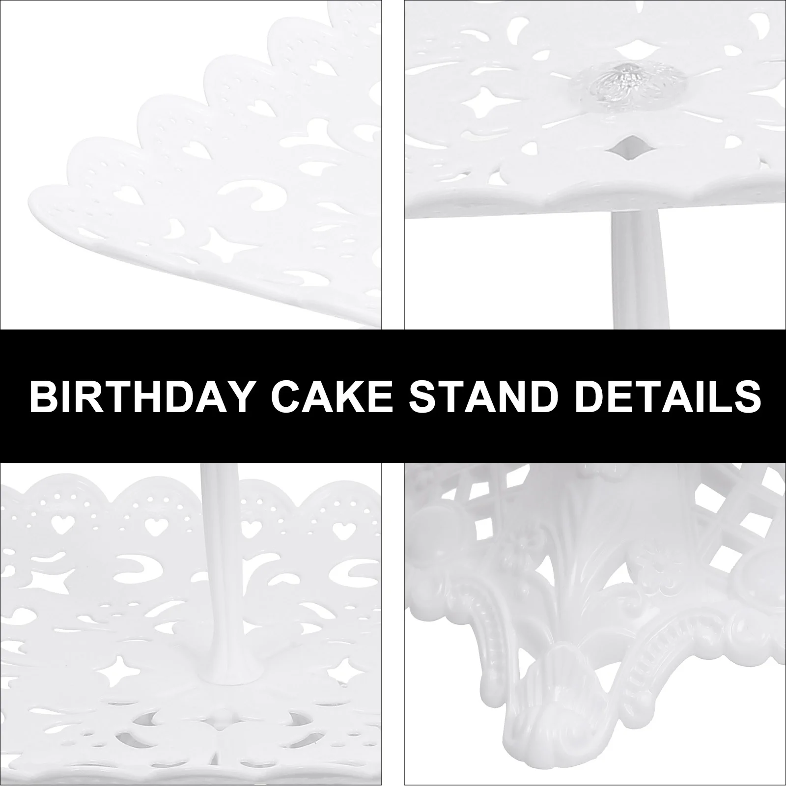 Tray Display Shelf Cupcake Stand Multi-layer Doughnuts Plates Rack Plastic Party Serving Platter Birthday Dessert