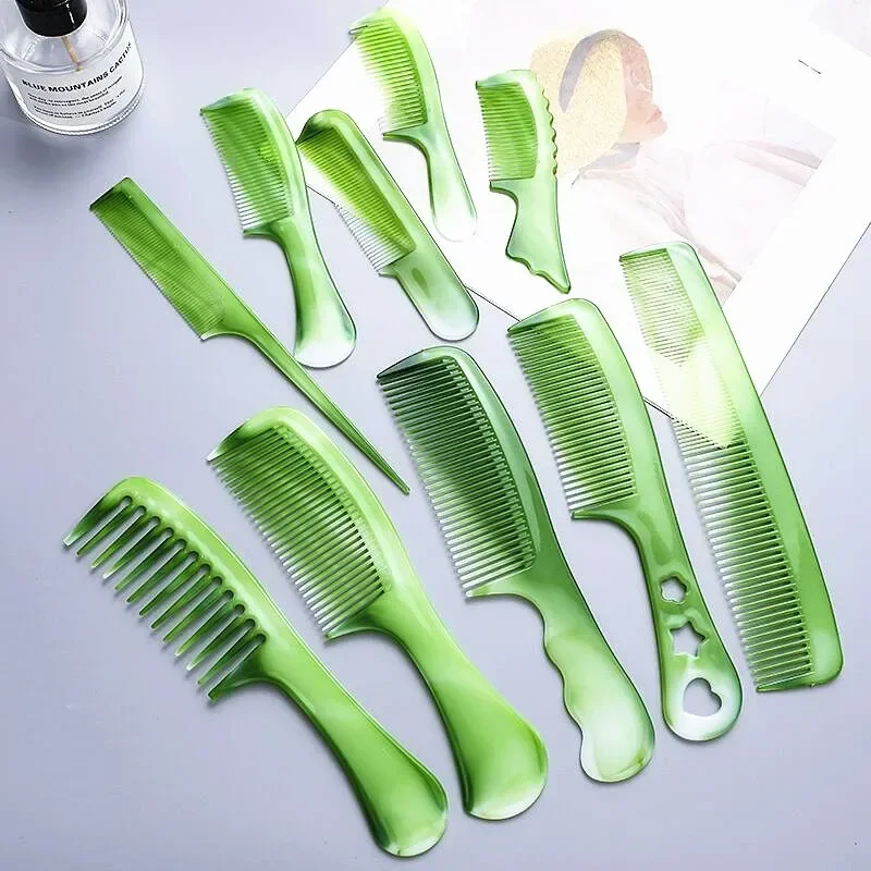 10PCS Plastic Hair Combs Set Anti-static Massage Hair Brush Hairdressing Colorful Hairdress Salon Styling Traveling Accessories