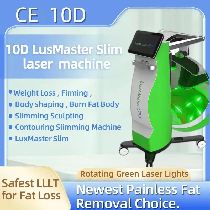 

10D Emerald Laser Therapy 532nm Diode Zerona Laser Fat Reduction Liposuction Body Sculpting Weight Loss Luxmaster Slim Machine