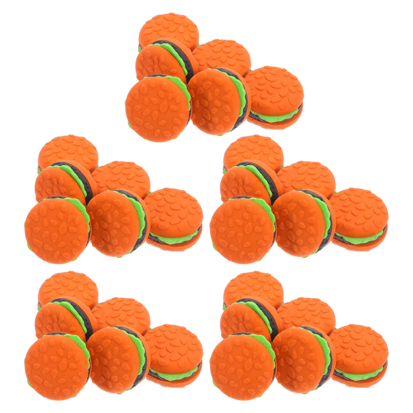 

30Pcs Mini Hamburger Erasers for Kids Cute School Supplies Classroom Prizes Graduation Reward Erasers Party Eraser