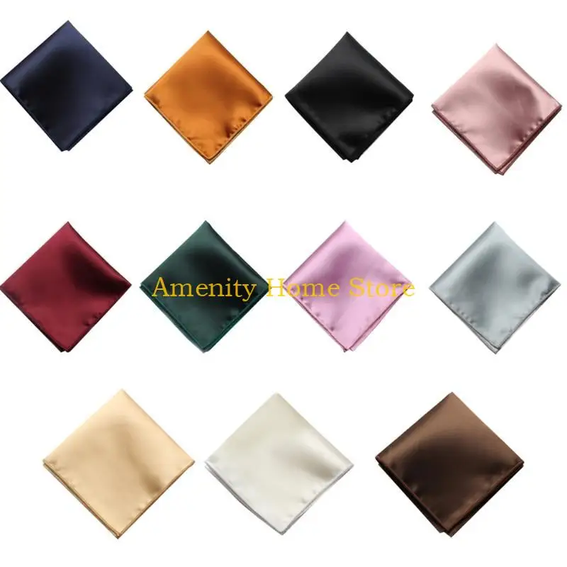 F26C Elegant Handkerchief for Man Business Chest Towel Suit Decors Wedding Gift
