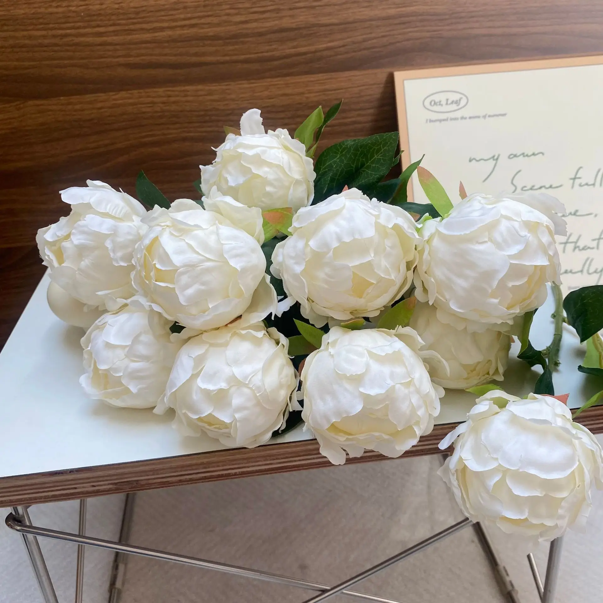 10 Stück künstliche Pfingstrosenknospen, künstliche Seidenblumen für Wohnzimmer, Heimdekoration, Hochzeit, Blumenarrangement, Fotografie-Requisiten, Pfingstrosen
