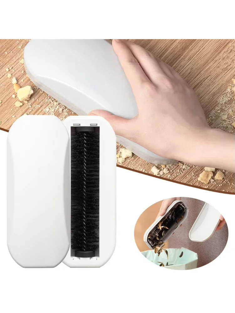 Carpet Dust Brush Plastic Bedside Table Crumb Sweeper Pet Hair Fluff Cleaner Sticky Picker Lint Roller Clothes Sweeping Cleaning