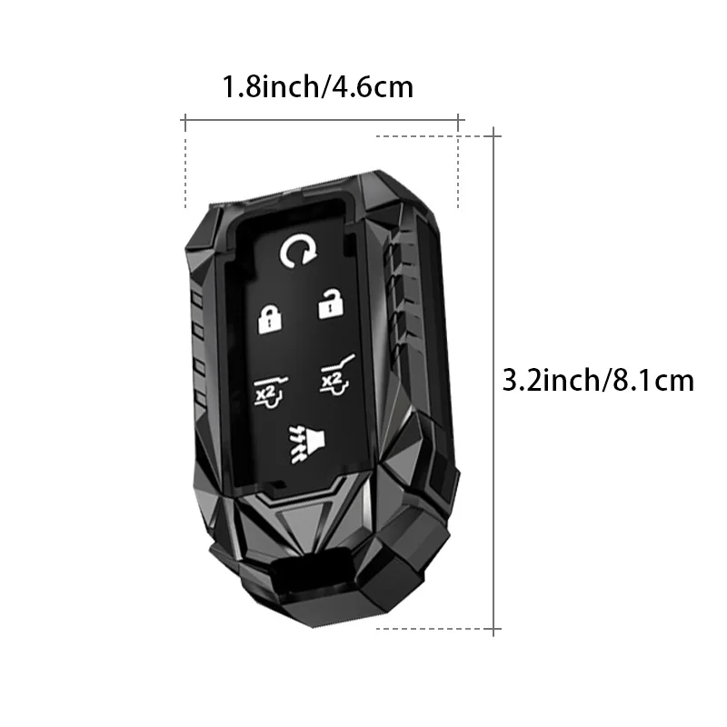 Fit for chevrolet car key case cover shell ring housing chain Chevy Colorado Silverado GMC  Yukon Canyon Sierra