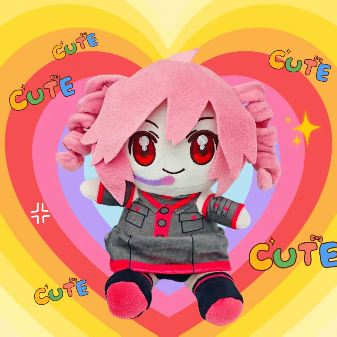 

20cm Kasane Teto Plush Toy Soft Dress-up Doll Stuffed Animation Plushies Figure Pillow Fan Collectible Birthday Christmas Gift