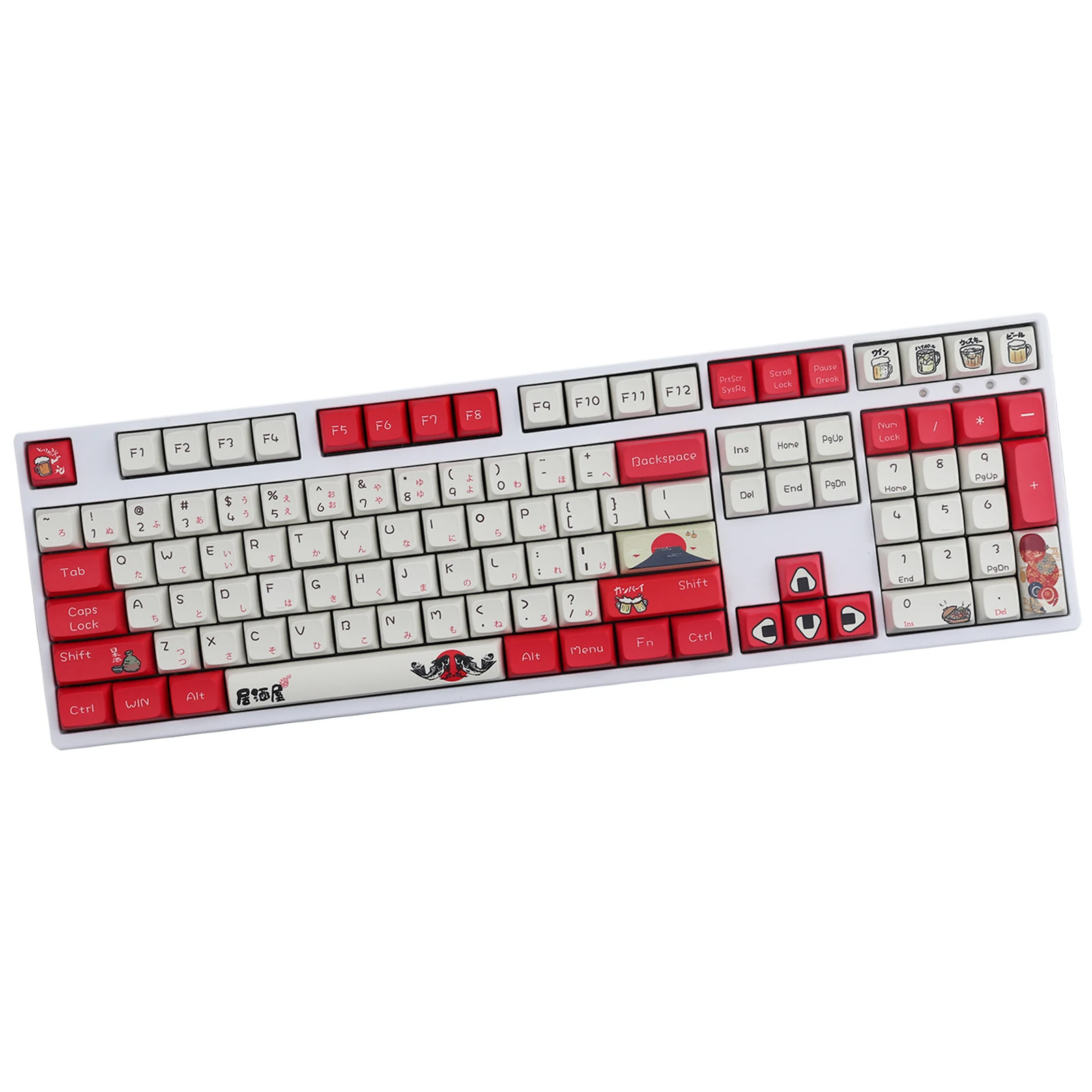 Japanese Izakaya Keycaps XDA/OEM Profile PBT Keycaps Sublimation Customized  Keycaps Suitable for Cherry MX Mechanical Keyboard