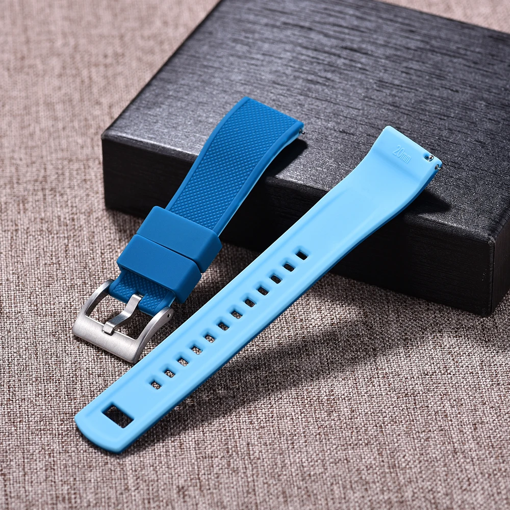 Silicone Watch Band 22Mm - New Custom Double Colors Silicone Watch