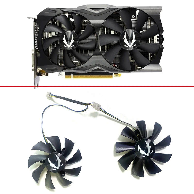 New 87MM GA92S2H DC12V 0.35A 100MM GAA8S2U 0.45A 4Pin For ZOTAC GAMING GeForce RTX2070 RTX 2070 OC Mini Video Card Cooling Fan