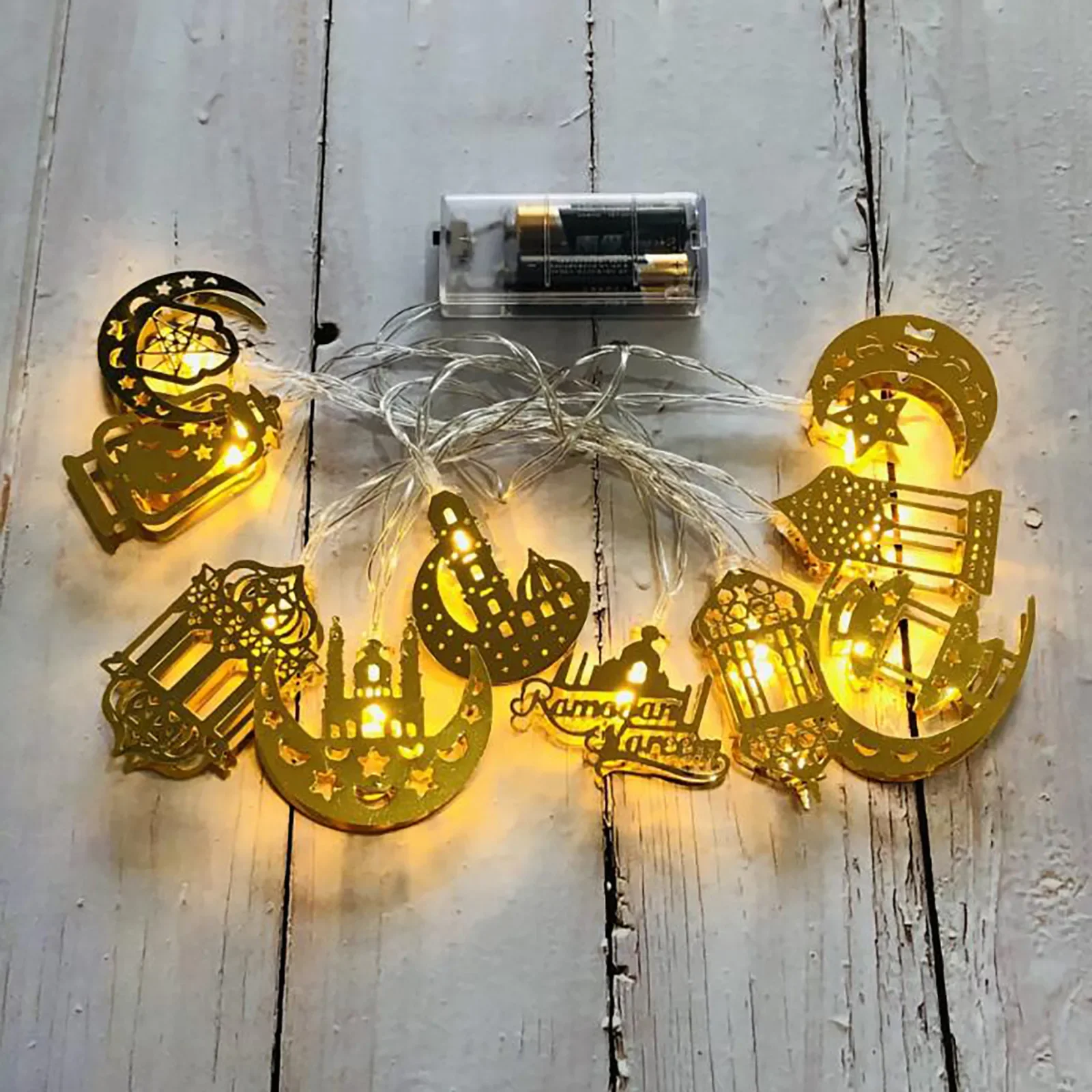 Muslim Ramadan LED Castle String Light Decoration 117.9" Party Supplies