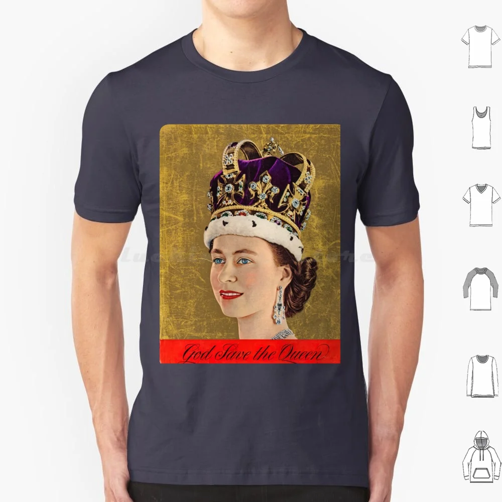 God Save The Queen. Queen Elizabeth Ii. Picture Post June 13th 1953 T Shirt Big Size 100% Cotton Queens Platinum Jubilee Queen