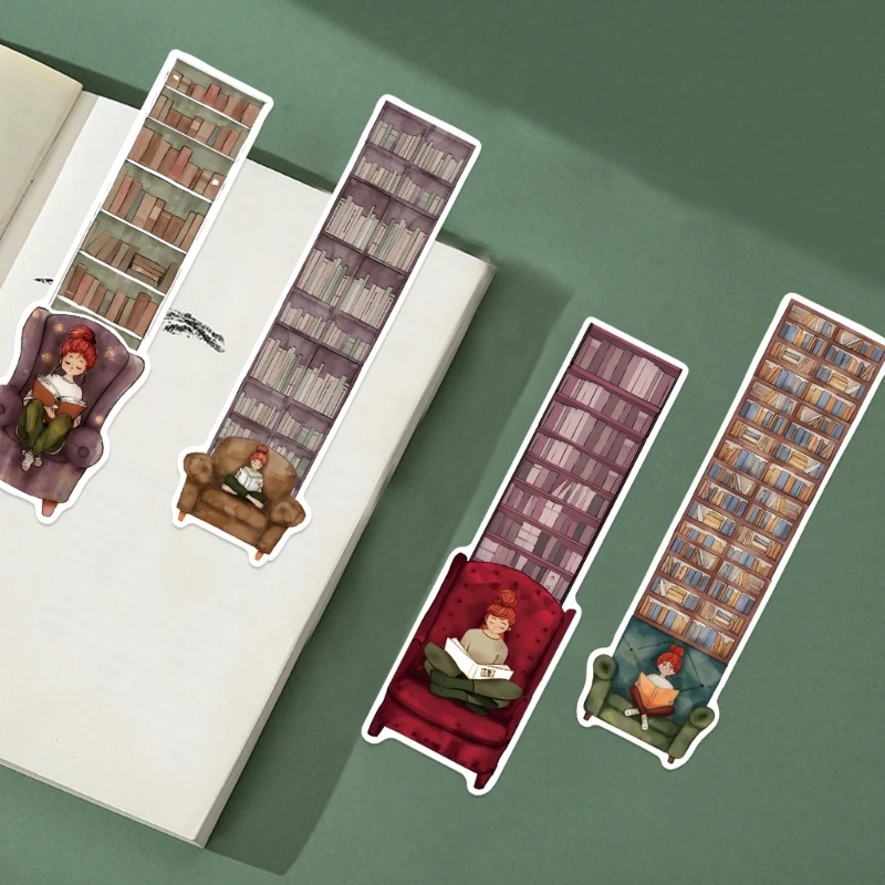 

30 Sheets Bookcase Bookmarks Page Marker Reading Bookmarks Reading Supplies