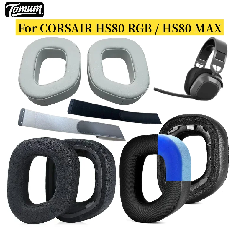 

Replacement Headband Pad for CORSAIR HS80 RGB / HS80 MAX Cover Sponge Earpads Cushion/Ear Pads Repair Parts