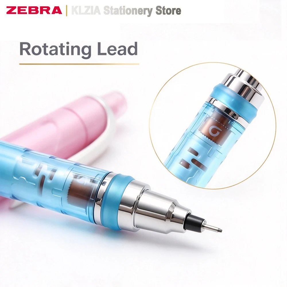 Kuru Toga Mechanical Pencil 0.5mm - Auto Rotating Lead Engine for Uniform Writing, Student Exam Pencil with Eraser