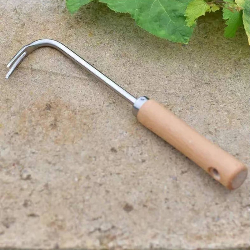 Attrezzi manuali per sarchiatore da giardino Estrattore di erba Gancio per diserbo da giardino Rimozione di radici di erba per erbacce per strumenti per piantare la fattoria del cortile