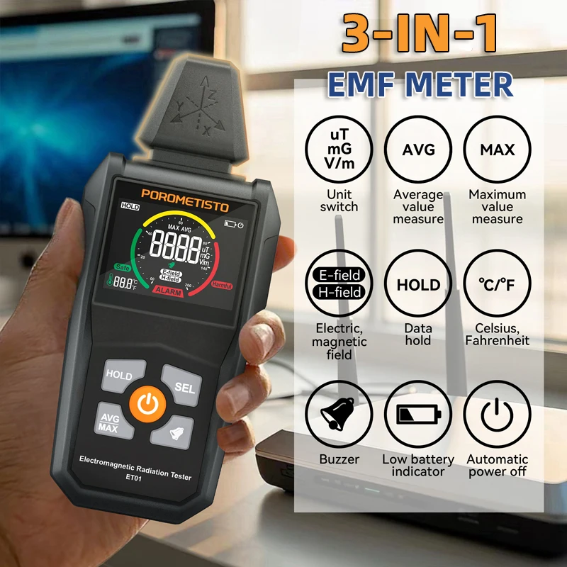 ET01 Emf Meter, 3-I…