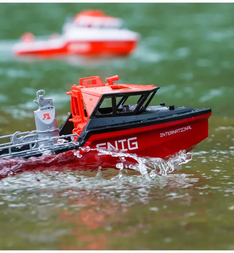 TX694 RC قارب 2.4G 1:32 فرش السيارات التحكم عن بعد قارب سريع الإنقاذ الكهربائية Tugboat نموذج لعبة مقاومة للماء هدايا عيد الميلاد للأطفال