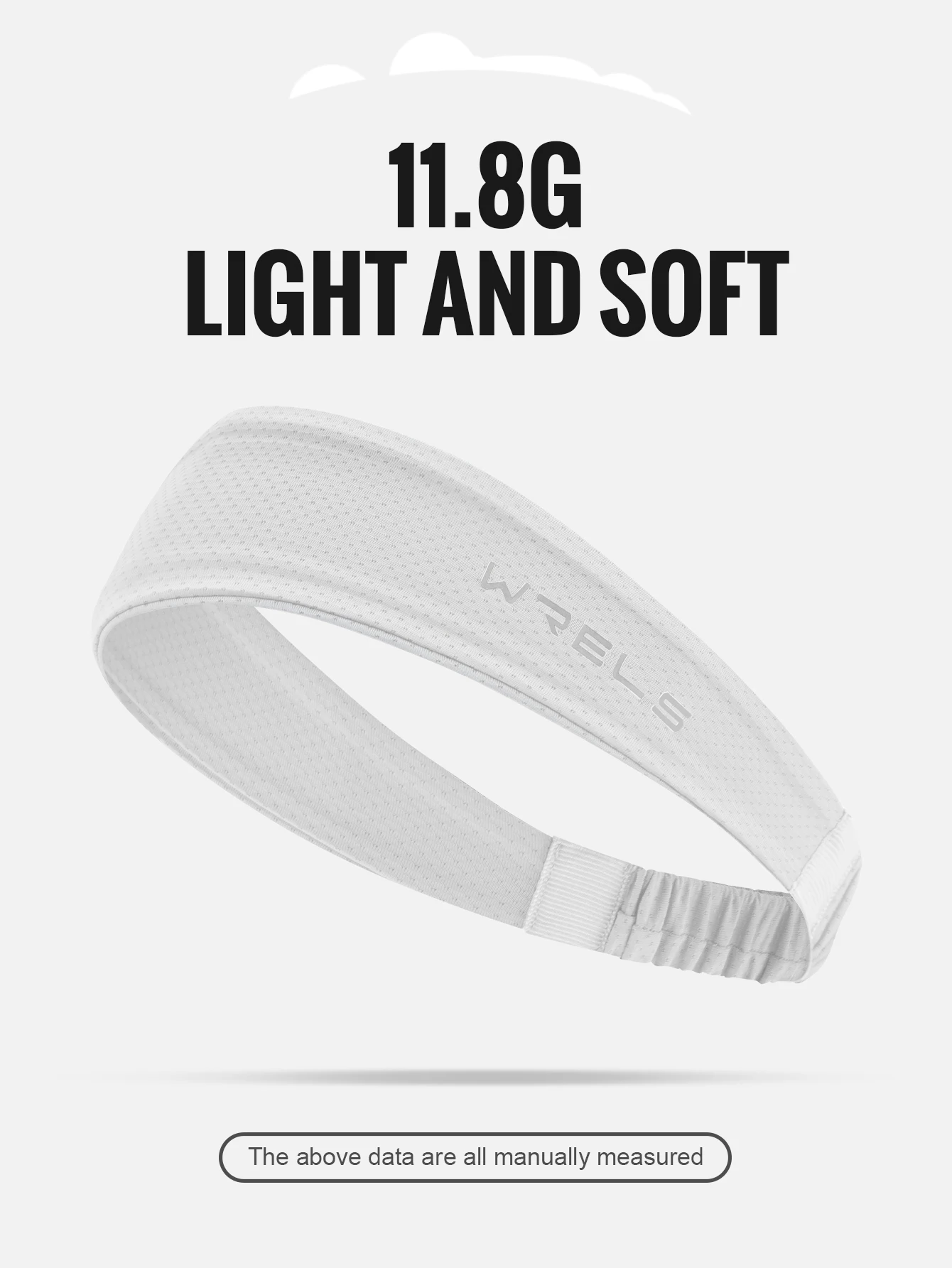 WRELS Anti-Rutsch-Sport-Stirnband für Herren und Damen, Schweißband, schnell trocknend, atmungsaktiv, saugfähig, elastisch, für Radfahren, Fitness, Laufen – Detail 9