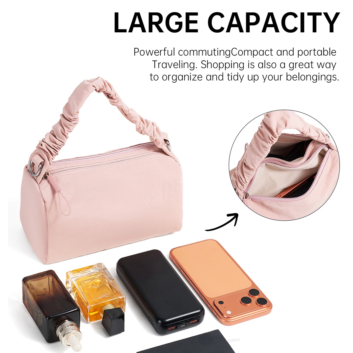 Custom Logo Small Travel Bag, Lightweight Women's Short-Distance High-End Handbag, Travel Sports Crossbody Bag, Hiking Small Luggage Bag, Personalized DIY view 3