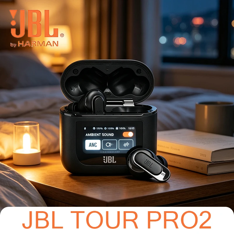 JBL Tour Pro2 Wireless Bluetooth Earphones, Deeply Isolating Environmental Sound