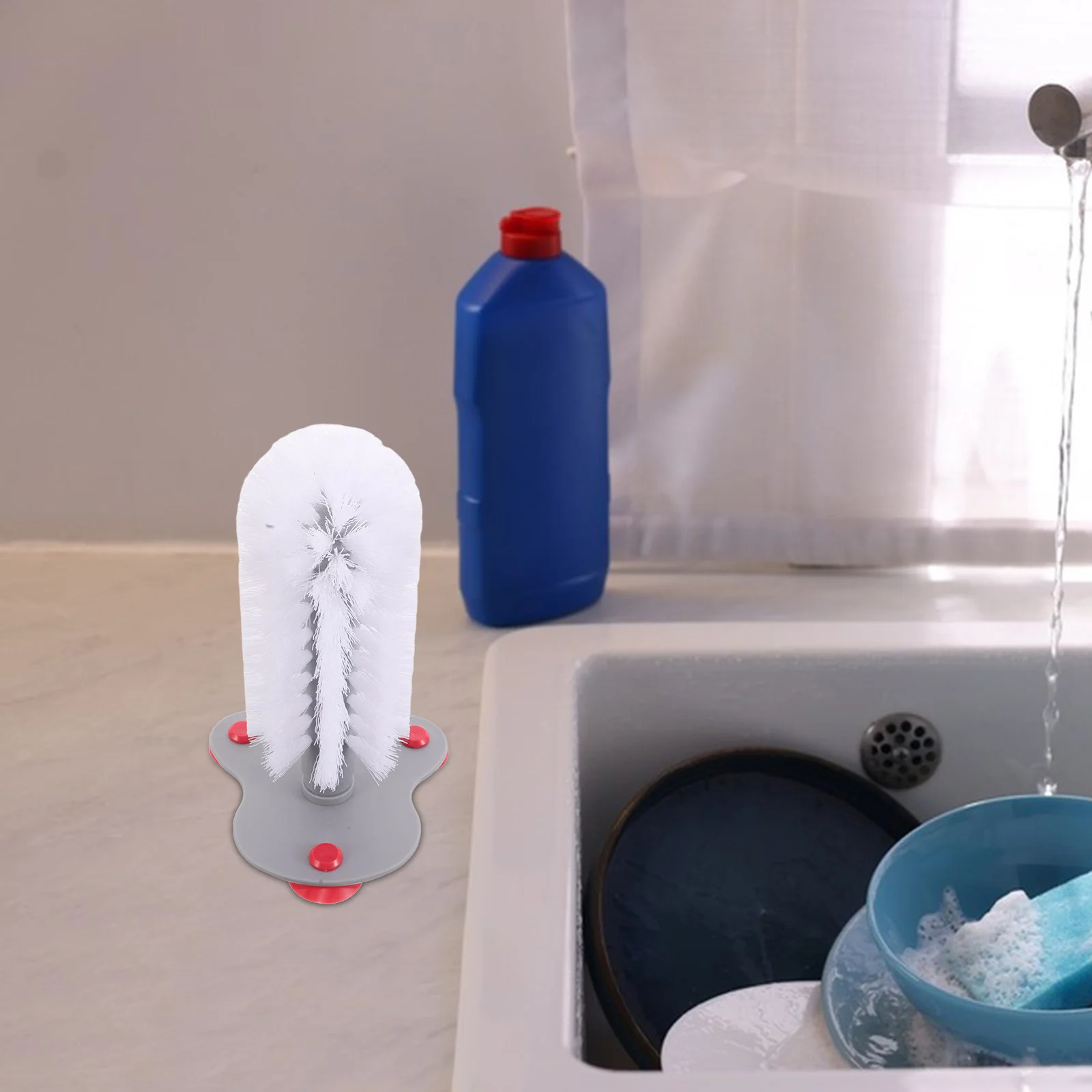 

1pcs Turtle Back Brush Suction Cup Soft Bristles For Shell Cleaning Reptile Pet Scrubber Reusable Aquatic Turtle Tank