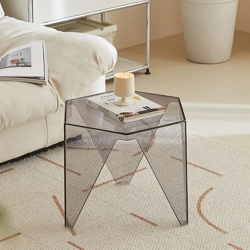 Acrylic Transparent Coffee Table Living Room Sofa Table Web Celebrity Bedroom Table Indoor Style Furniture Stylish Clear