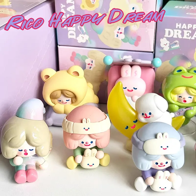 

Rico Happy Dream Series Blind Box Mysterious Handmade Cute Car Ornament Trendy Play Doll Desktop Decoration Girl Birthday Gift
