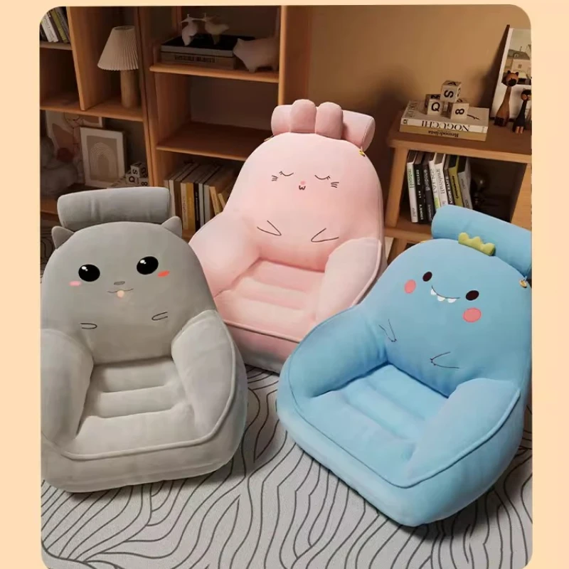 Divano per bambini Divano per bambini Poltrona Peluche Rimovibile Lavabile Copertura Pieghevole Sedile portatile Asilo nido Sala giochi Verde Grigio Giallo