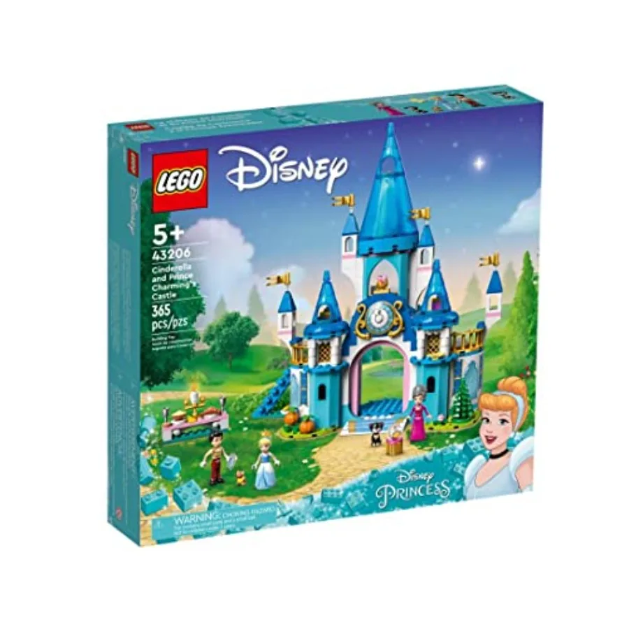 

Immersive Disney Princess Cinderella and Prince Charming Great Castle Building Set for : Interactive Play Experience with Detai