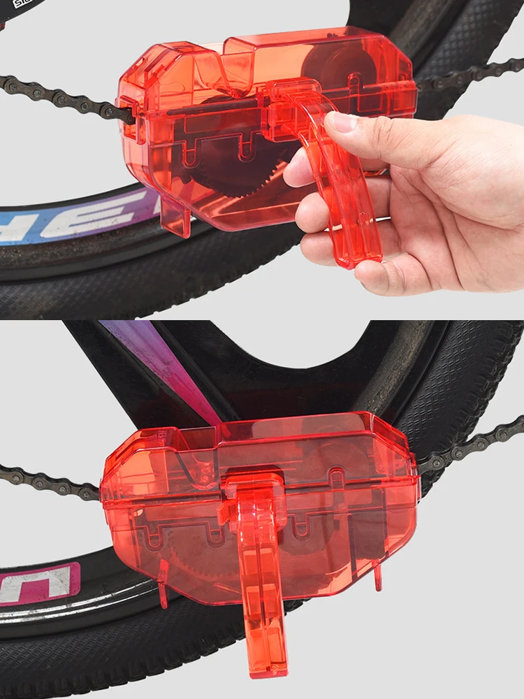 AliExpress GUOMUZI Random Color Bicycle Chain Cleaner Bike Brushe Scrubber Wash Tool Mountain CyclingCleaning Kit Outdoor Accessory Chains Cleaning