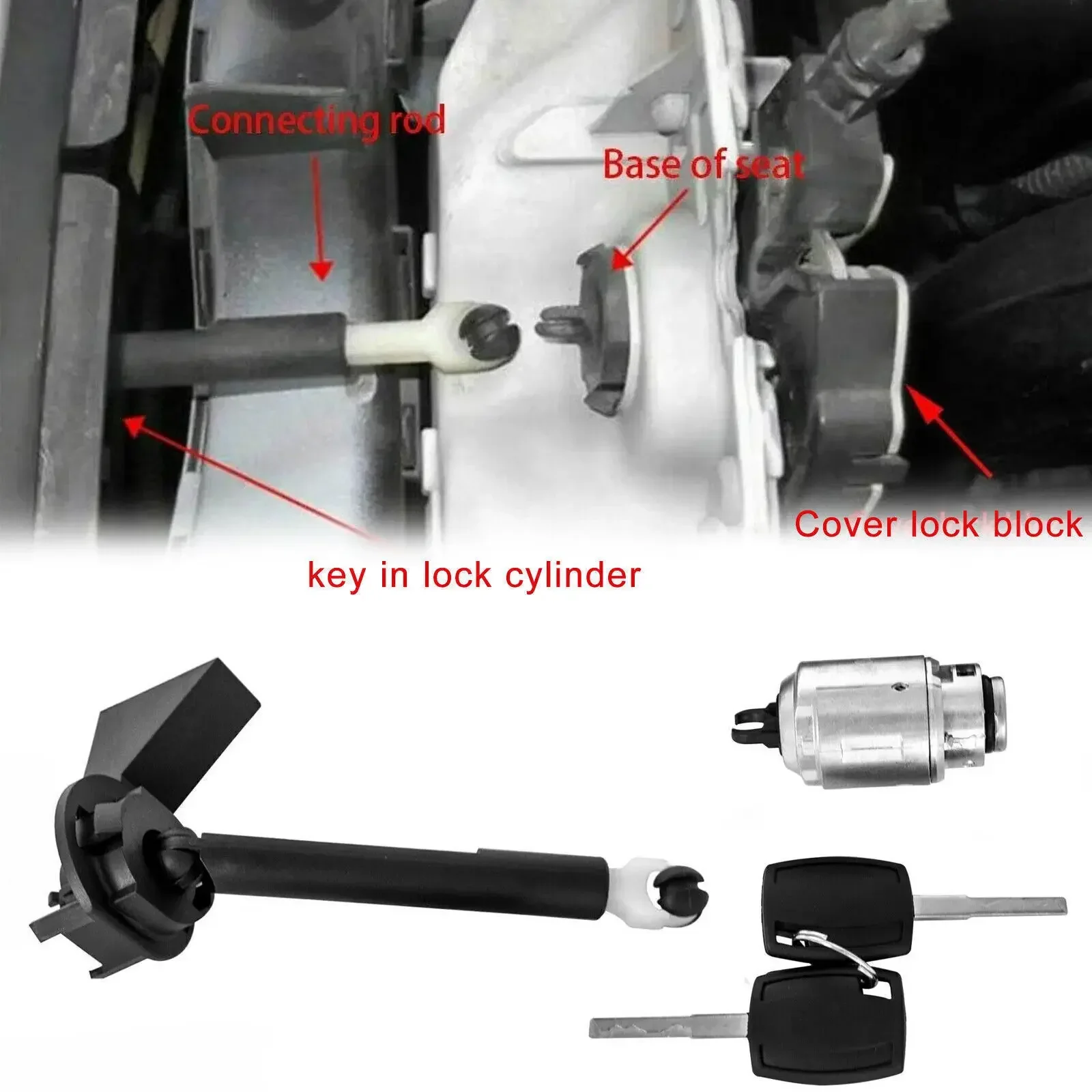 1SET Bonnet Release Lock Latch Catch Repair For Ford Focus Automobile Lock Replcement  Accessories MK2 2004-2012 1355231