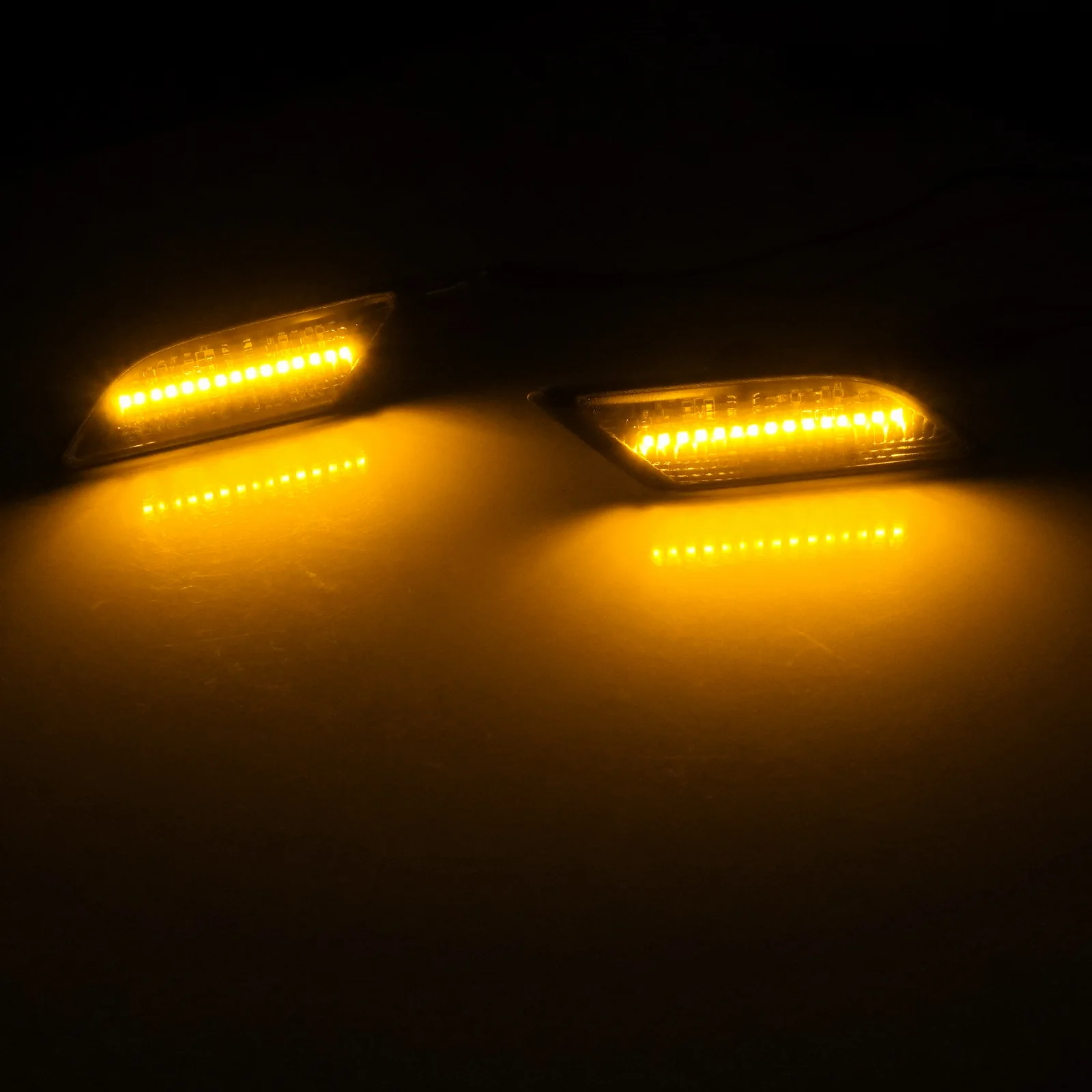 Para vw transporter t6.1 20 + dinâmico led repetidor lateral lâmpada de luz indicadora âmbar