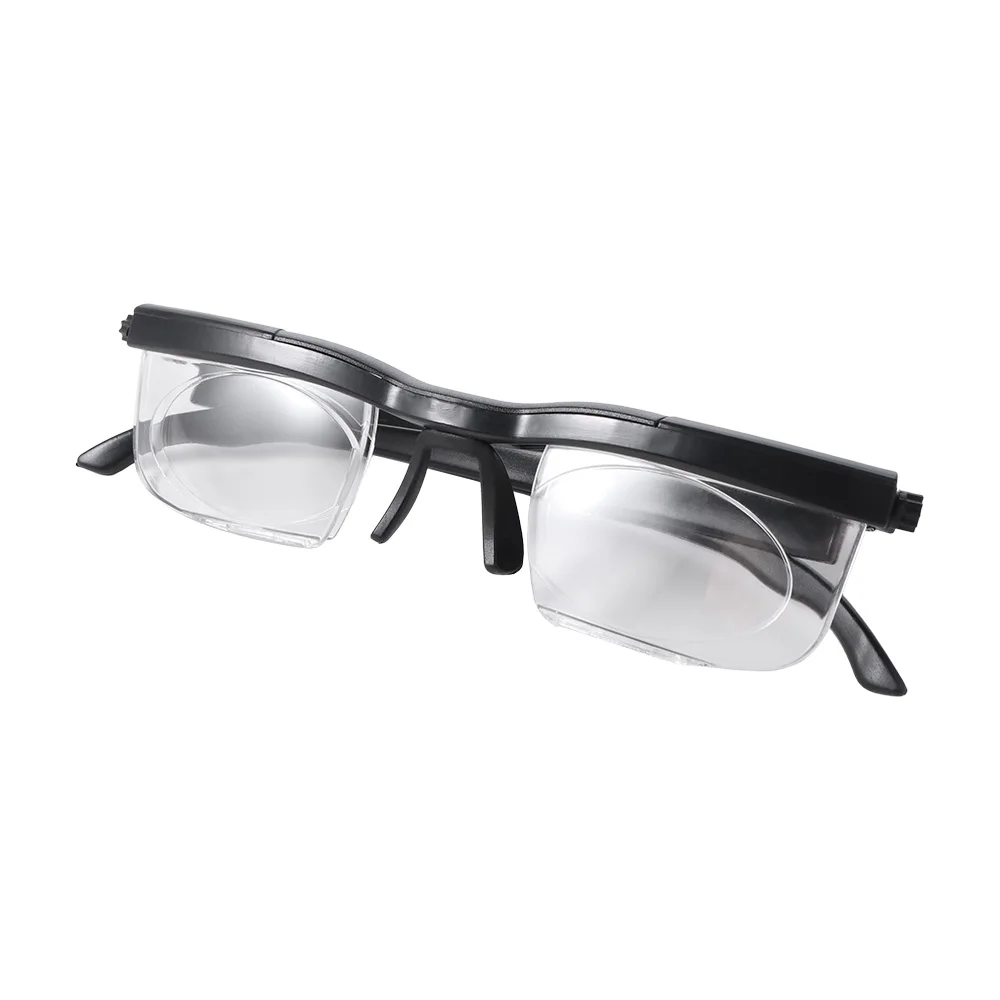 Variable Lens Adjustable Strength Glasses Eyewear Double Vision Distance Reading Glasses Correction Myopia Adjustable Degree