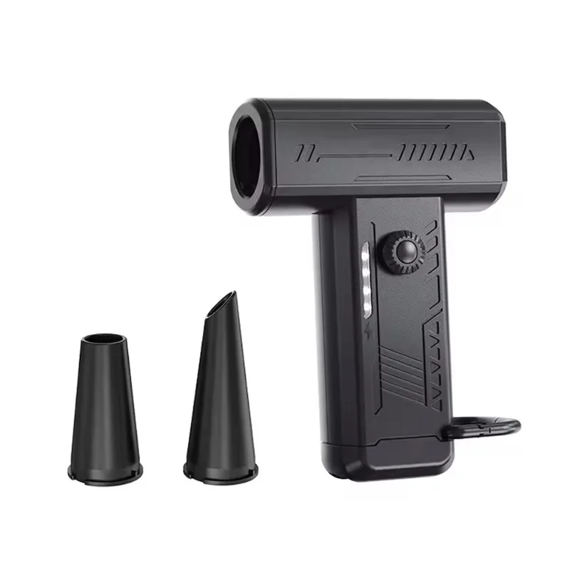 Violent Fan Mini Handheld Turbo Blower 130K RPM Extreme Wind Portable Dust Collector with LED Light for Camping Outdoor Cleaning