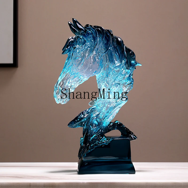 

CL horse to success horse ornament lucky transparent handicrafts personalized study office decoration opening housewarming gift