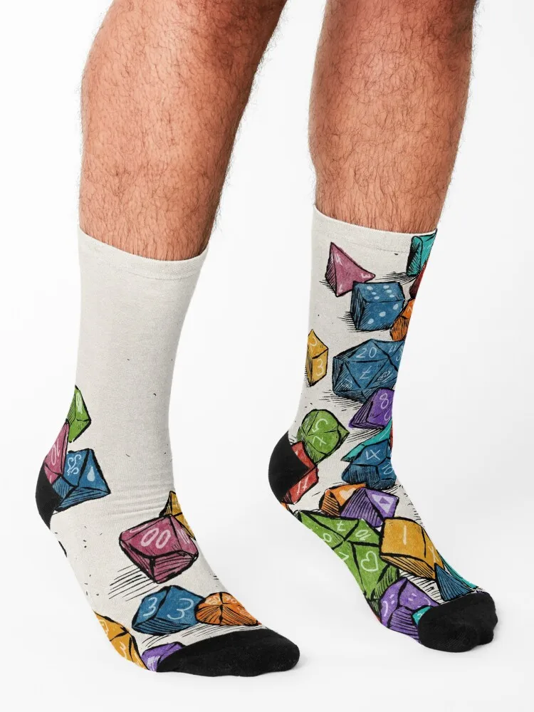 Never enough dice Socks tennis christmass gift soccer anti-slip Non-slip Socks Female Men's