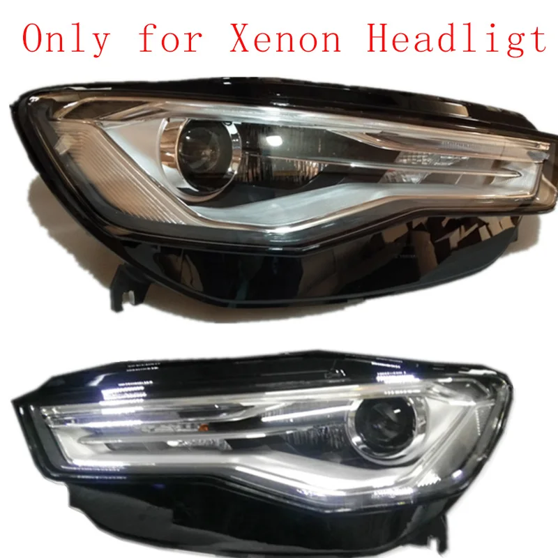 For Audi A6 C7PA 2016-18 Xenon Headlight Car DRL Daytime Running Light Guide Plate Bar