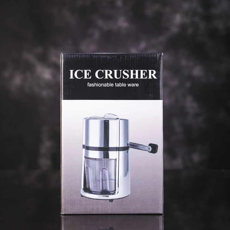 ماكينة حلاقة الثلج المنزلية الصغيرة كسارة مخروط الثلج المحمولة دليل سحق آلة الجليد المقلية عصير كتلة الجليد آلة التقطيع