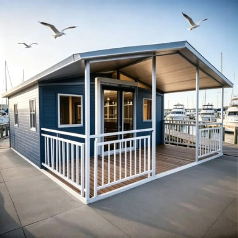 Quick Build Foldable Container House 20ft Prefab Tiny Home Portable Modular Mobile Office Light Steel