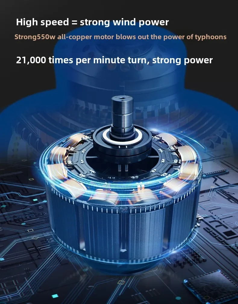 High Power Lithium Battery Blower - Industrial Dust Removal and Household Artifact - Rechargeable Snow Blower