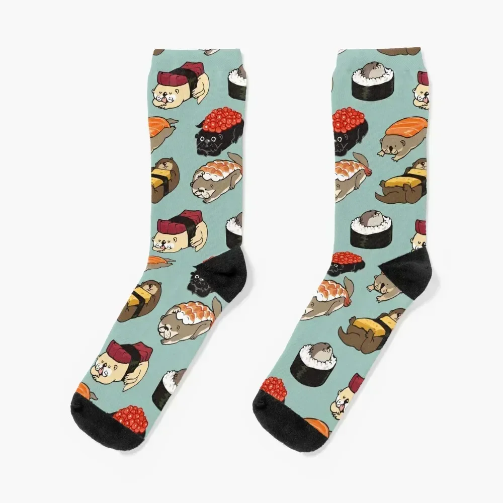 

Носки Sushi Otter, незаменимые милые новинки для регби, мужские носки для девочек