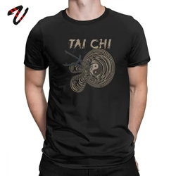 T Shirts Tai Chi Chuan Chinese Kung Fu Funny  Tees Men T Shirt Round Neck Shirts 6XL