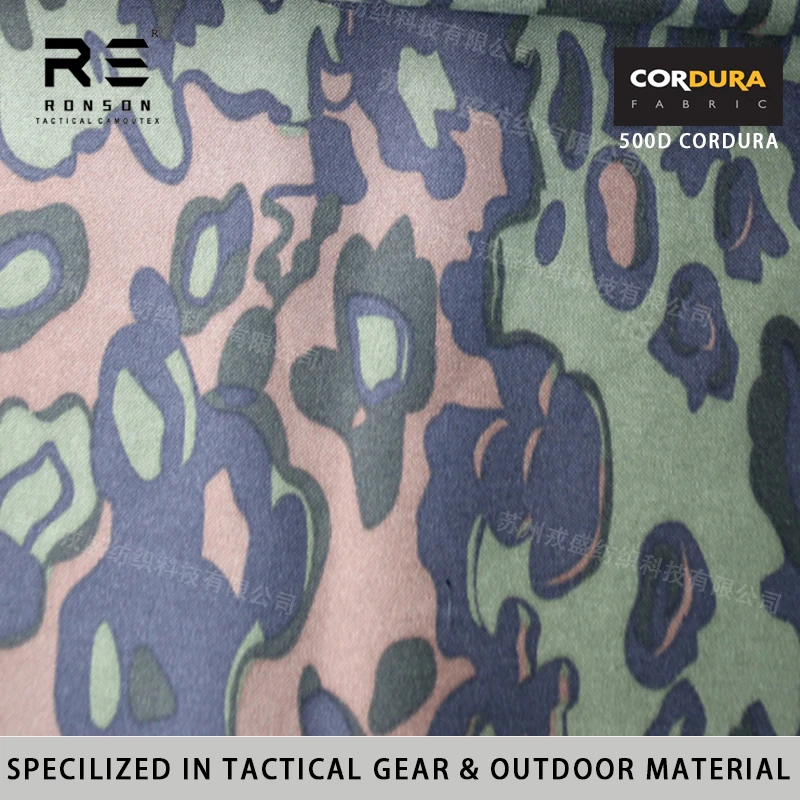 Tela Táctica de Camuflaje con Patrón de Hojas de Roble, 500D Nylon Oxford, para Bolsas y Chalecos, Otoño-Primavera, Gran Venta, en Stock
