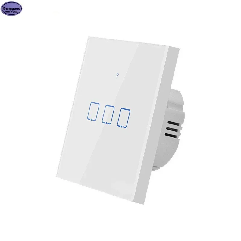 TX T0 US Wireless Wireless Wifi Smart Switch 1/2/3 Group Wifi Wall Touch Switch with Alexa Google Home for Smart Home Convenient