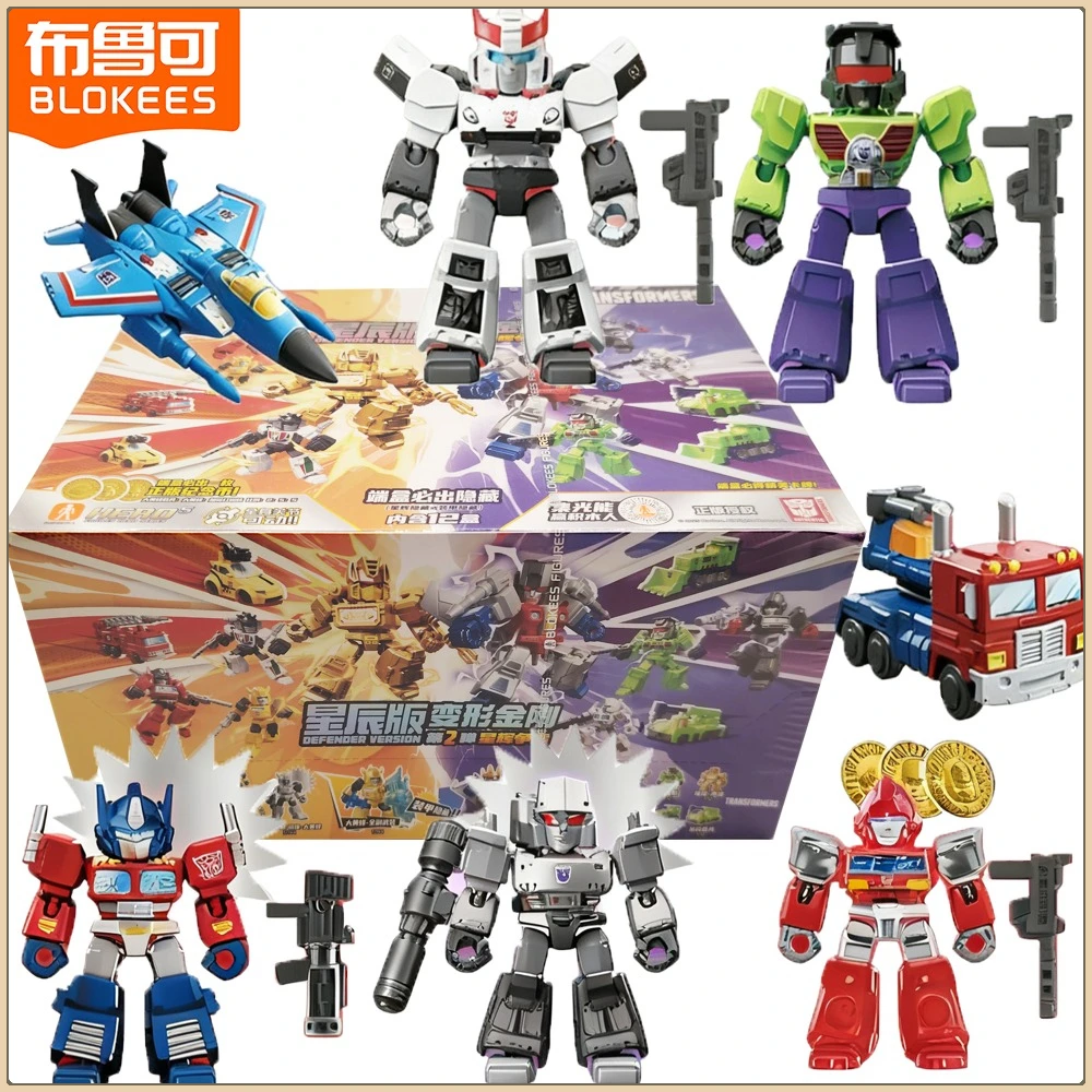 

New Original Blokees Transformers Defender Version Series Blind Box Adorable Anime Peripheral Collectibles Desktop Display Gifts