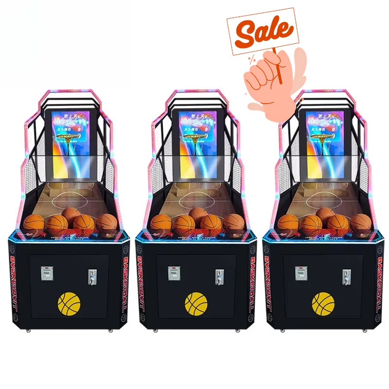 Basketball Shooting Arcade Machine Customized Electronic Sports Game Indoor Entertainment Center Family Party Equipment