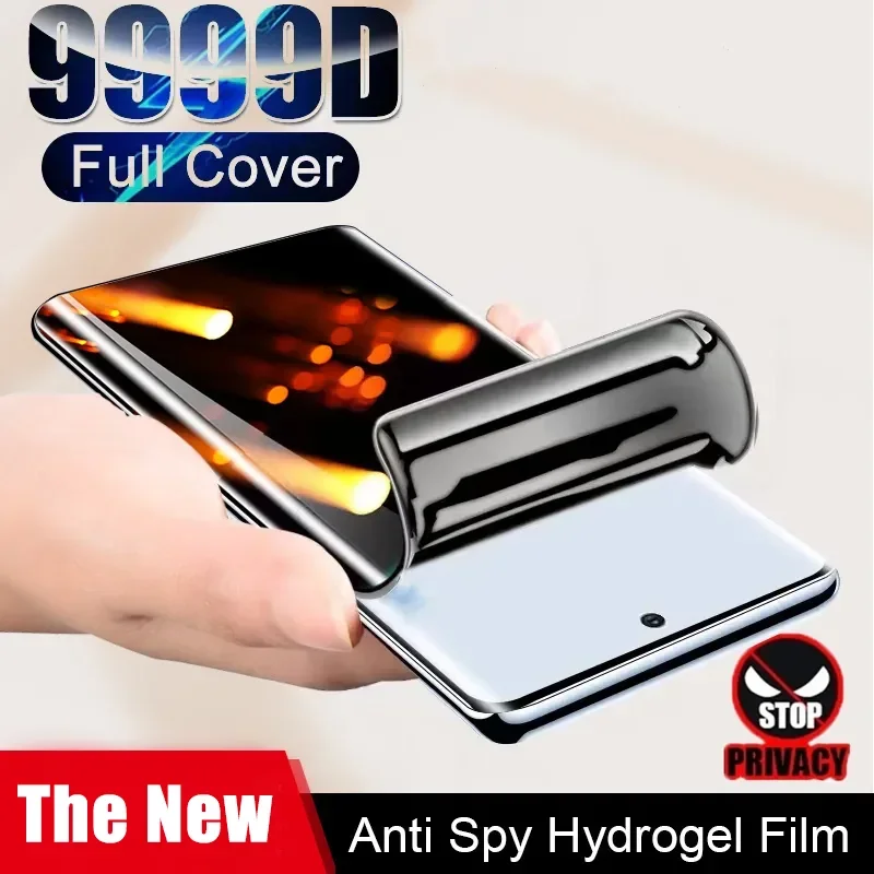 

2-1Pcs Full Cover Anti-Spy Privacy Hydrogel Film For Xiaomi Redmi Note 14 13 12 12s 11 11s 10 10s Pro Plus 5G Screen Protector