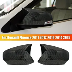For Renault Fluence 2011 2012 2013 2014 2015 Car Horn Style Rearview Side Mirror Cover Wing Cap Exterior Door Housing Shell Trim