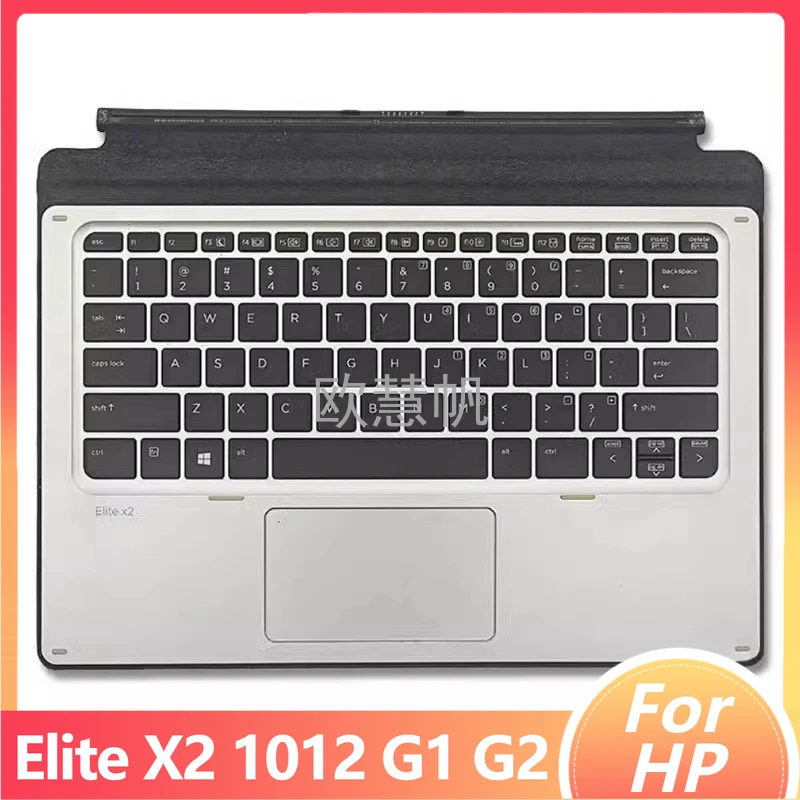 T US New for HP Elite X2 1012 G1 G2 Palmrest Cover Tablet Keyboard with Touchpad HSTNN-D72K 845651-B31 846748-B31