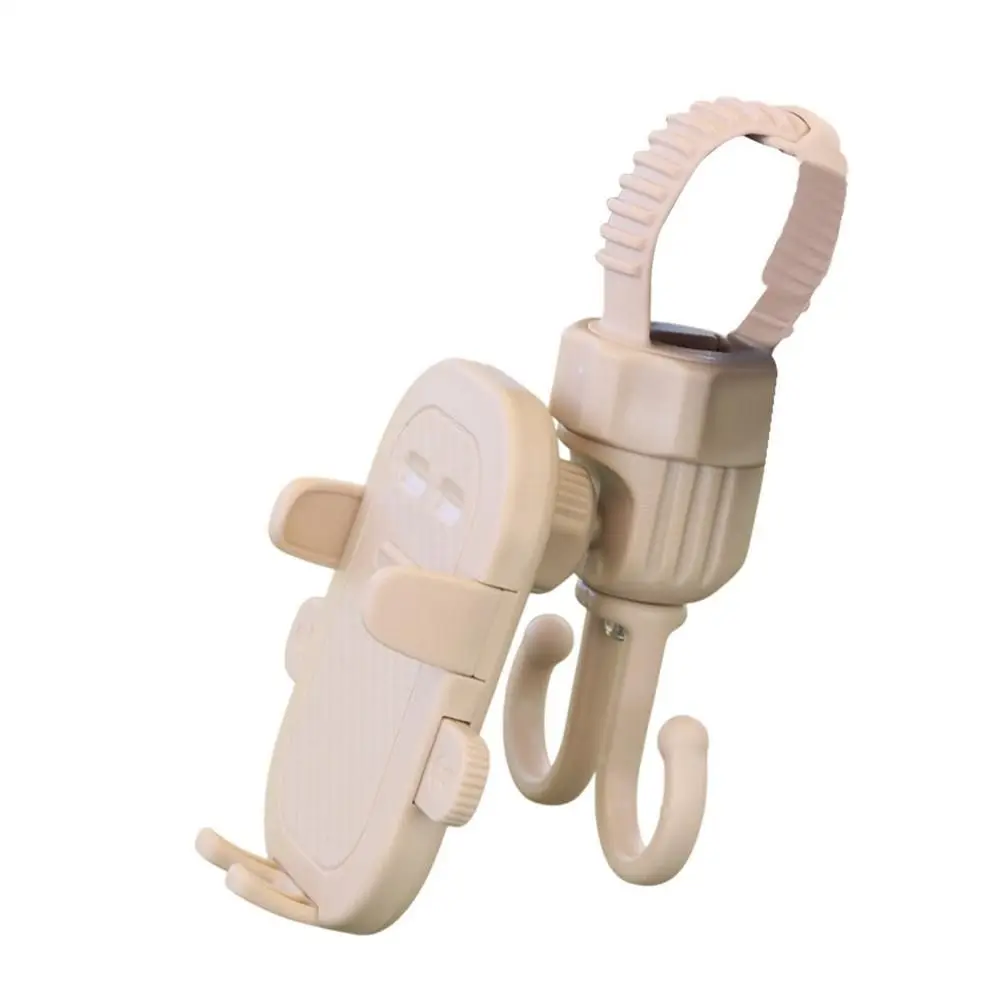 2 في 1 خطاف لعربة الأطفال قابل للتدوير إبداعي للدراجة معلق بخطاف مزدوج متعدد الوظائف ومستقر وقابل للتعديل للتسوق