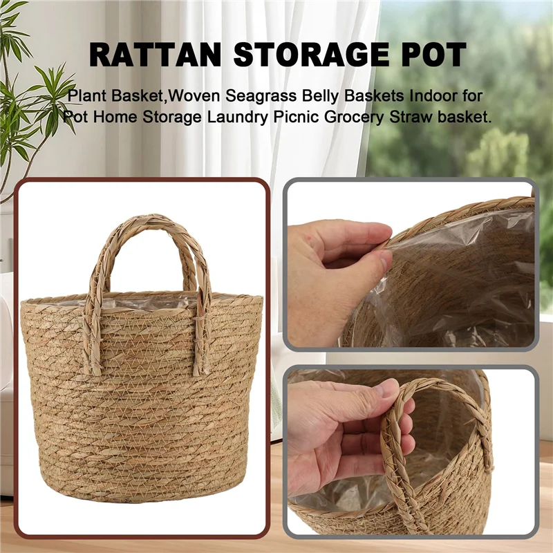 【Must-Haves】1 PCS Plantenpotte - Rattan Plant Basket recensie en prijs